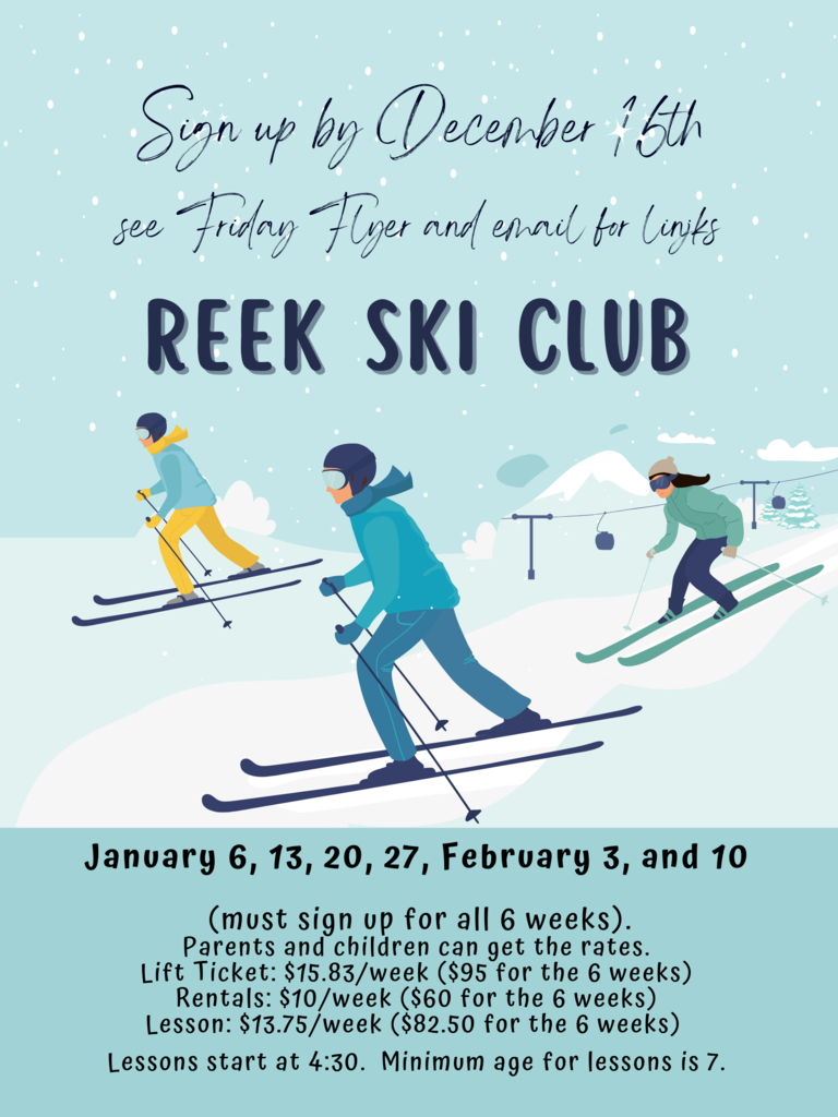 Ski Club sign up reminder